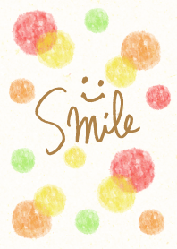 A handwritten smile4-Dot Watercolor-joc