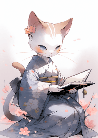 水墨畫可愛貓娘3