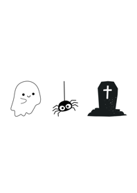 Halloween black&white