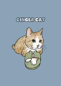 gingercat6 - pale blue