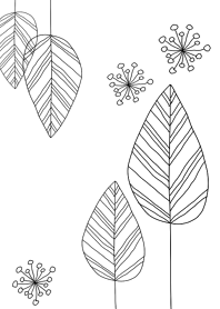 Nordic style leaf
