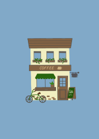 シンプル・cafe / blue