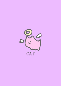8CATwhite cat love cute Theme Angel