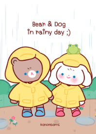 แบร์กับมี่ ในวันฝนตก ;)