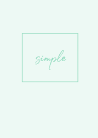 simple cursive /mintgreen