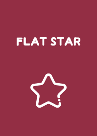 FLAT STAR - Wine Red