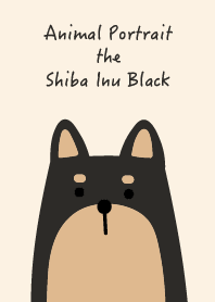 Animal Portrait - Shiba Inu Black