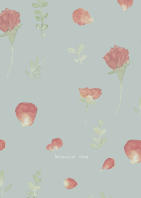 Simple botanical rose -green-