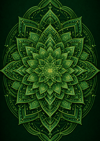 Lucky Mandala | Emerald Green#11