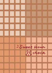 Sweet brown check<1-3>(rabbit)
