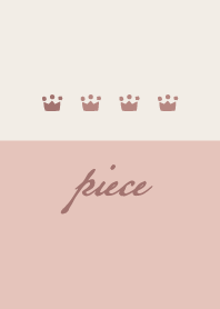 Pink beige.Crown