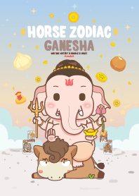Ganesha & Horse Zodiac : Fortune