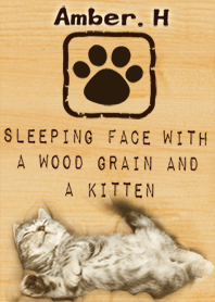 Wood grain and kitten [1]