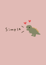 Pink beige and loose dinosaurs. simple.