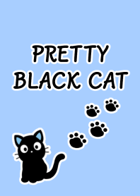 PRETTY BLACK CAT Theme/BLUE GRAY