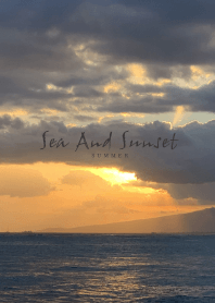 Sea And Sunset -SUMMER- Gray #cool