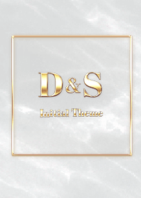 [ D&S ]  Initial Theme Gold Gray
