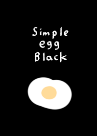 シンプル たまご ブラック ホワイト