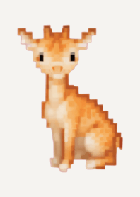 キリンのドット絵のきせかえ Brown 03