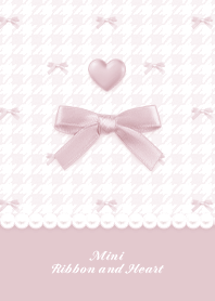 Mini Ribbon & Heart HT2 -  Pink 03