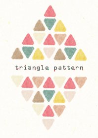 三角パターン6-水彩画-