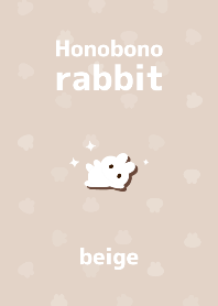Honobono rabbit 米色