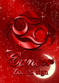 12 constellations cancer red