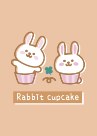 Rabbit cupcake <Clover> orange