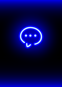 簡單的霓虹燈圖示：黑藍色