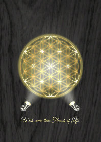 Wish come true,Flower of Life Wood