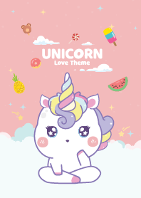 น้องยูนิคอร์น ก้อนเมฆน่ารัก สีกุหลาบ
