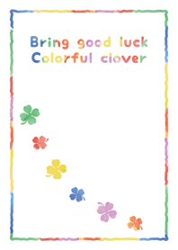 Bring good luck Colorful clover