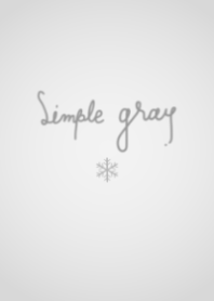 simple gray and snow.