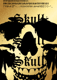 Skull - Gold & Black - Tribe