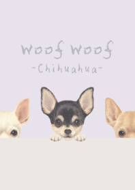 Woof Woof - Chihuahua - PASTEL PURPLE