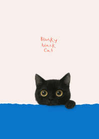 Blinky Black Cat (Blue and Red)