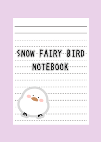 SNOW FAIRY BIRD NOTEBOOK-LIGHT PURPLE
