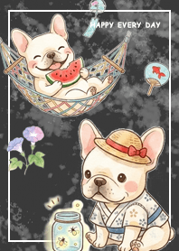 法國鬥牛犬/夏日/黑色2