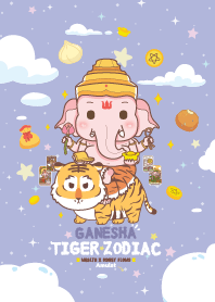 Ganesha & Tiger Zodiac x Wealth