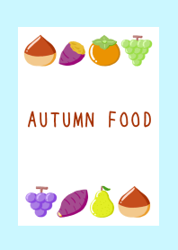 AUTUMN FOOD Theme/LIGHT BLUE