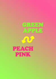 GREEN APPLE - PEACH PINK