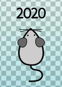 2020☆ねずみ年＠市松模様