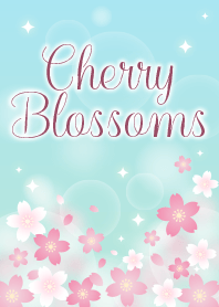 Cherry Blossoms(emerald green)