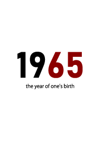 1965 the year of one's birth