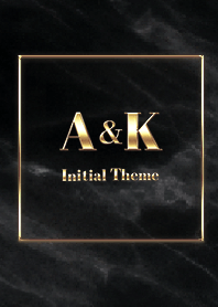 [ A&K ] Initial Theme  Gold Black