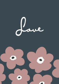 in bloom, flower ro - dark indigo