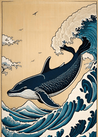 浮世絵 - 鯨 b24a90