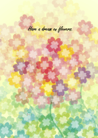 Have a dream on flowers.