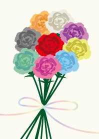 colorful carnation bouquet