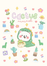 Cat Love Cactus : minimal